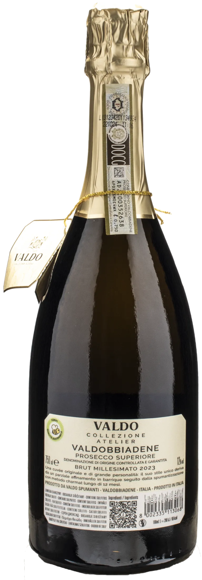 Valdo Valdobbiadene Prosecco Superiore Cuvée del Fondatore Collezione Atelier Millesimato Brut 2023 - immagine 2