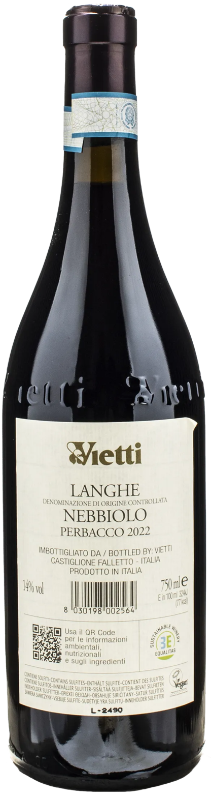 Vietti Langhe Nebbiolo Perbacco 2022 - immagine 2