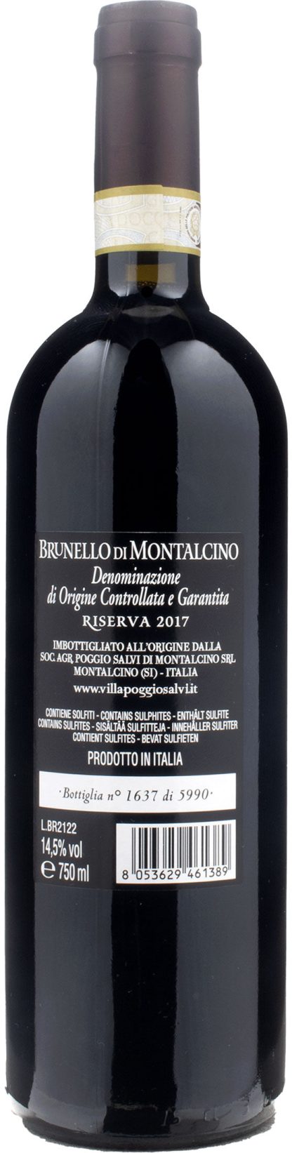 Villa Poggio Salvi Brunello di Montalcino Riserva 2017 - immagine 2