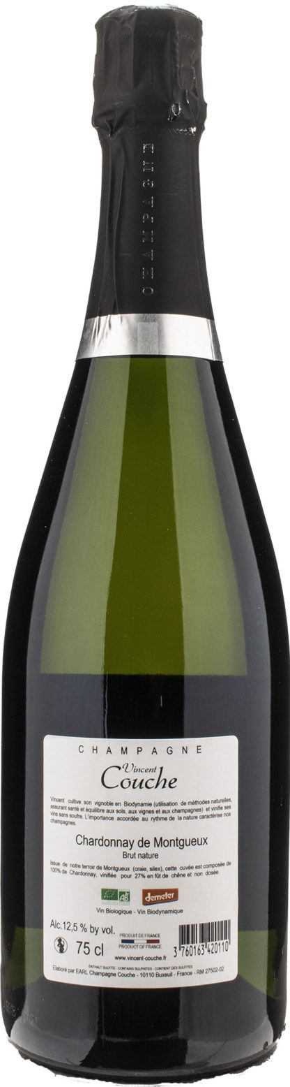 Vincent Couche Champagne Chardonnay de Montgueux Brut Nature Bio - immagine 2