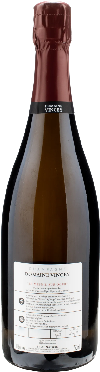 Vincey Champagne Grand Cru Le Mesnil sur Oger Brut Nature 2019 - immagine 2