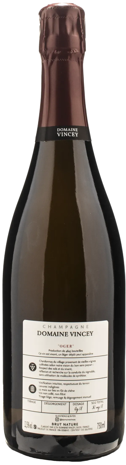 Vincey Champagne Grand Cru Oger Brut Nature 2019 - immagine 2