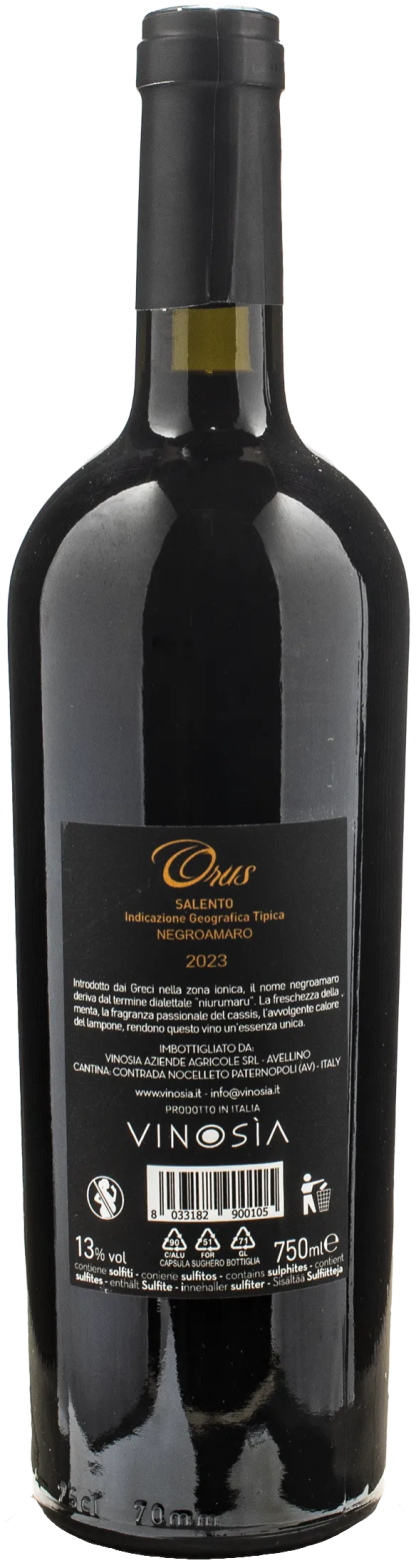 Vinosia Orus Negroamaro 2023 - immagine 2