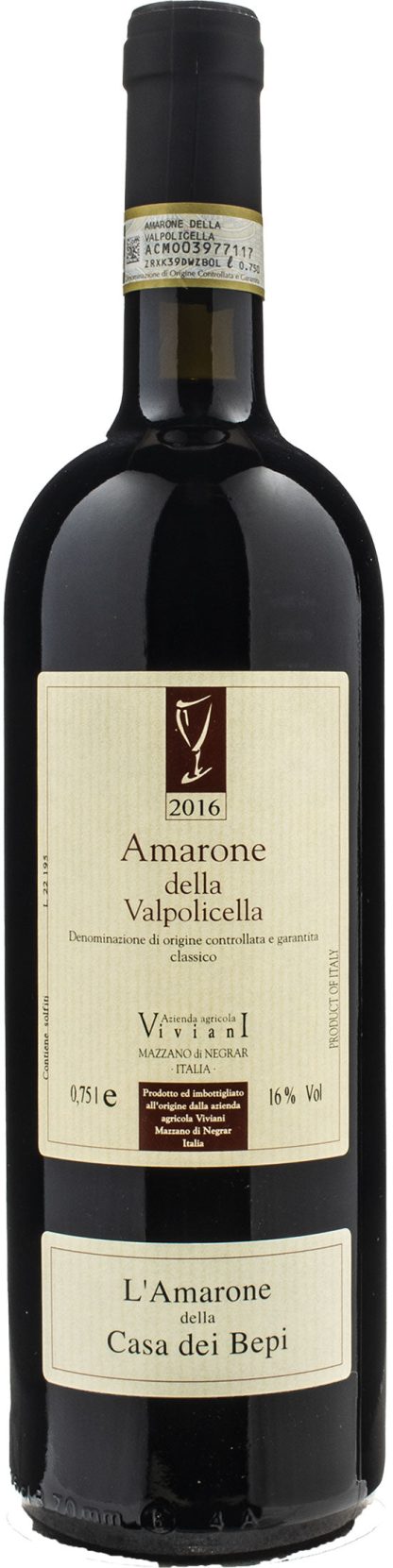 Viviani Amarone della Valpolicella Classico Casa dei Bepi 2016