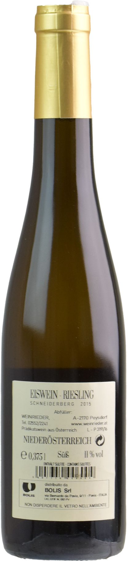 Weinrieder Eiswein Riesling Schneiderberg 0.375L 2015 - immagine 2