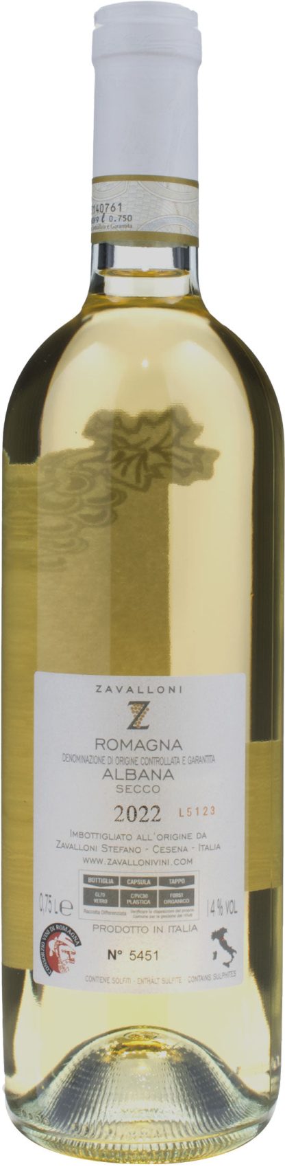 Zavalloni Romagna Albana Secco 2022 - immagine 2