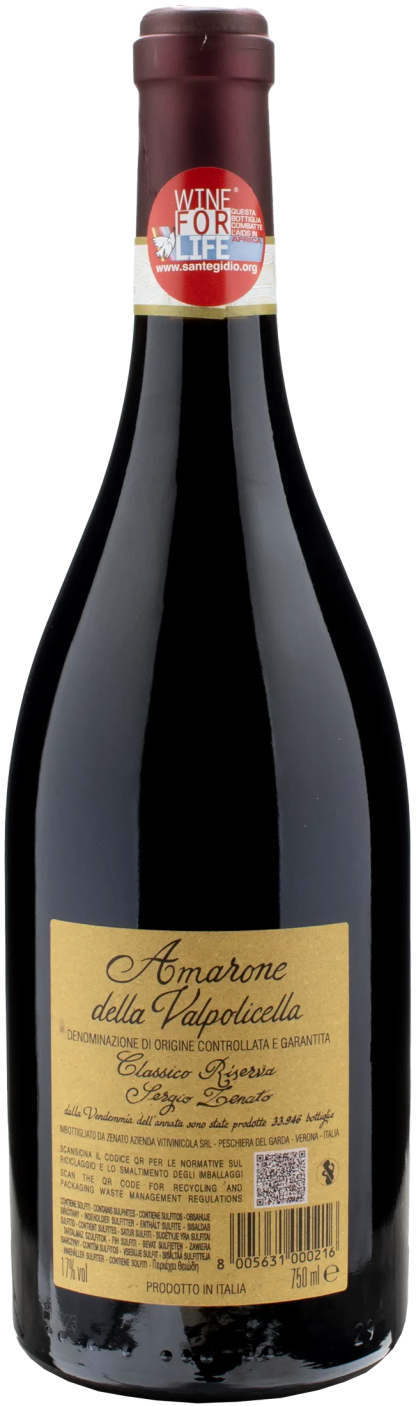 Zenato Amarone della Valpolicella Classico Riserva Sergio Zenato 2018 - immagine 2