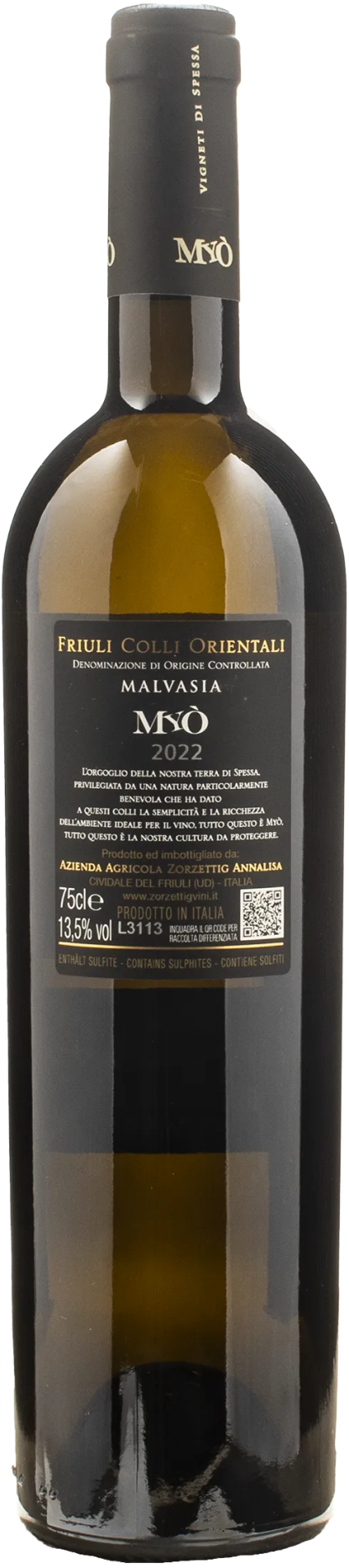 Zorzettig Myò Friuli Colli Orientali Malvasia 2022 - immagine 2