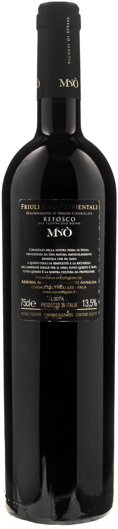 Zorzettig Myo Refosco dal Peduncolo Rosso 2019 - immagine 2