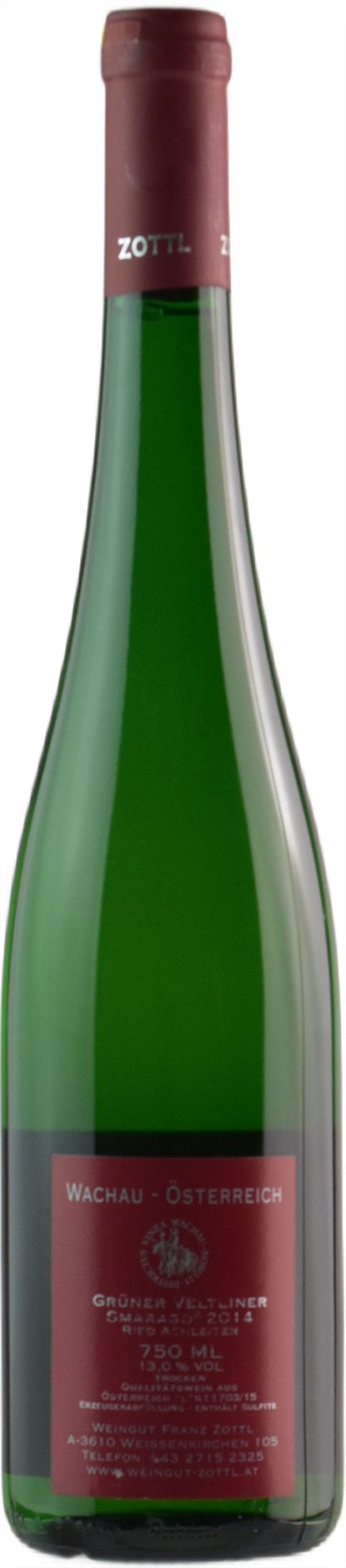 Zottl Gruner Veltliner Smaragd Trocken 2014 - immagine 2