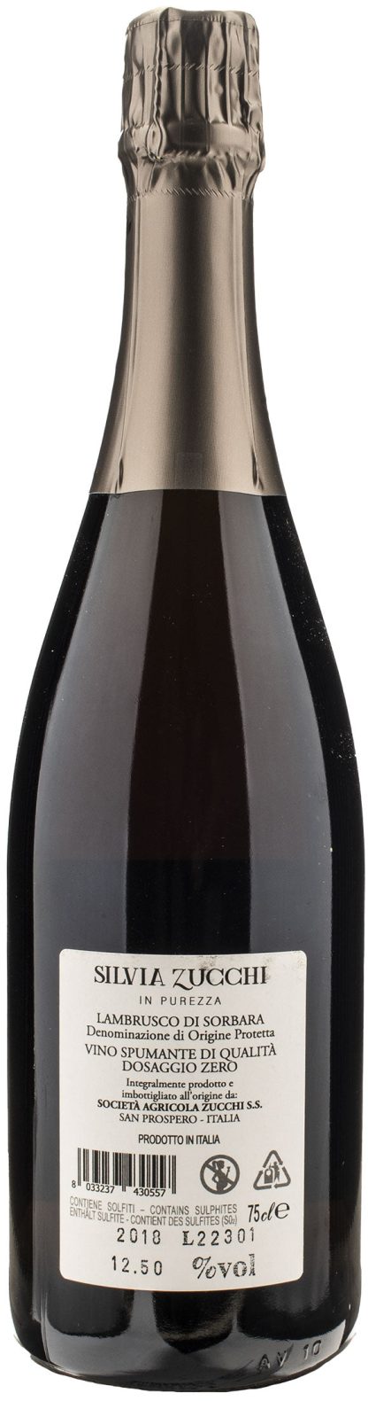 Zucchi Metodo Classico Lambrusco di Sorbara Dosaggio Zero 2018 - immagine 2